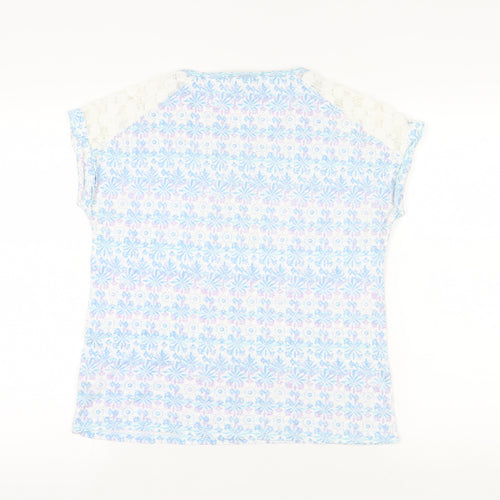 Marks and Spencer Floral Lace Top UK 12 Multicoloured