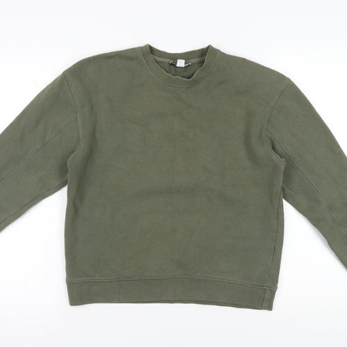 Topshop Khaki Pullover Sweatshirt XS