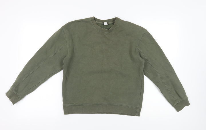 Topshop Khaki Pullover Sweatshirt XS