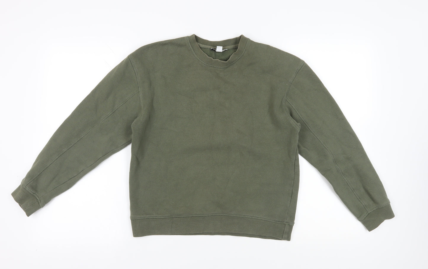 Topshop Khaki Pullover Sweatshirt XS