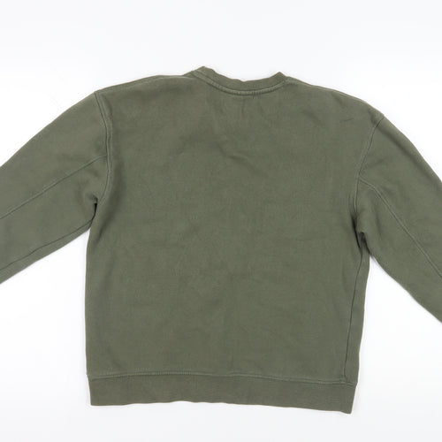 Topshop Khaki Pullover Sweatshirt XS