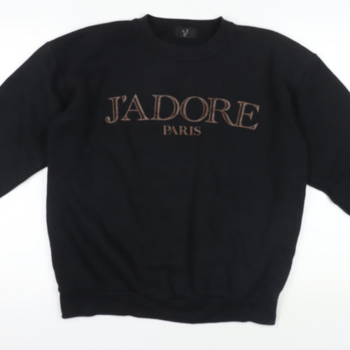 AX Paris Black J'Adore Sweatshirt M/L