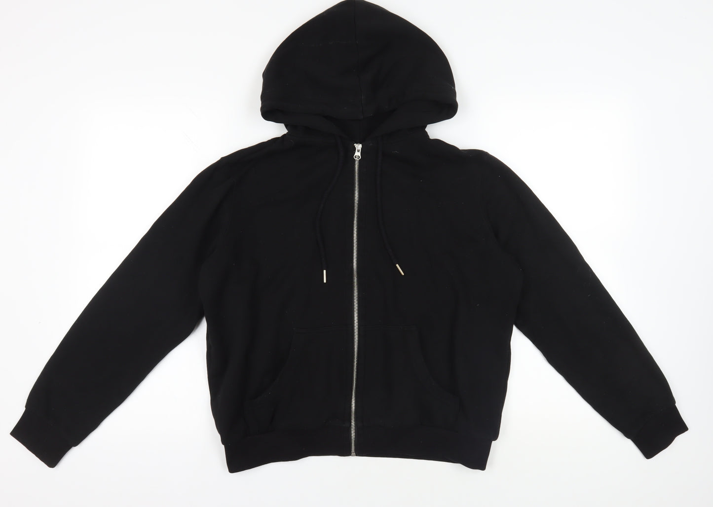 H&M Black Full Zip Hoodie Size M Unisex