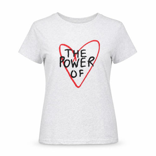 Topshop Womens Grey Cotton Basic T-Shirt Size 10 Round Neck - The Power of Love
