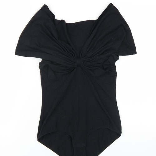 Make my Lemonade Womens Black Cotton Bodysuit One-Piece Size 8 Snap