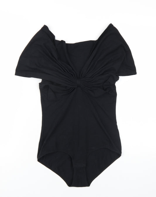 Make my Lemonade Womens Black Cotton Bodysuit One-Piece Size 8 Snap