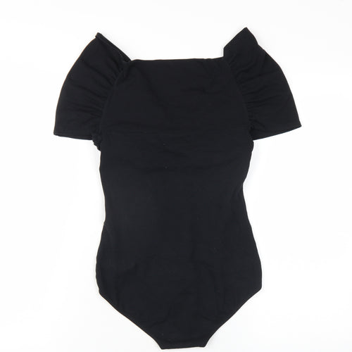 Make my Lemonade Womens Black Cotton Bodysuit One-Piece Size 8 Snap