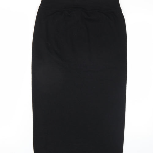 Selected Femme Womens Black Polyester Straight & Pencil Skirt Size M