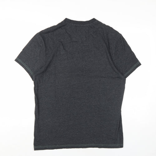 Cyclefest Mens Grey Cotton T-Shirt Size L Round Neck - Isle of Man Cyclefest