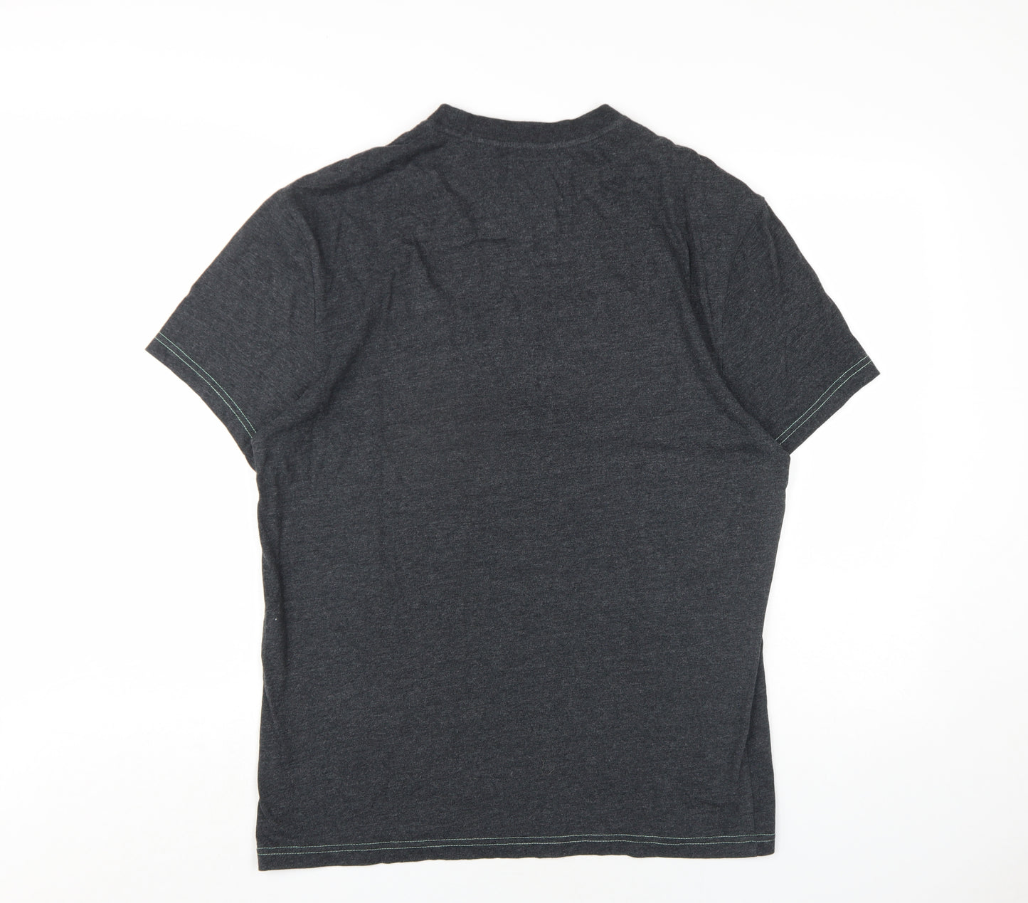 Cyclefest Mens Grey Cotton T-Shirt Size L Round Neck - Isle of Man Cyclefest