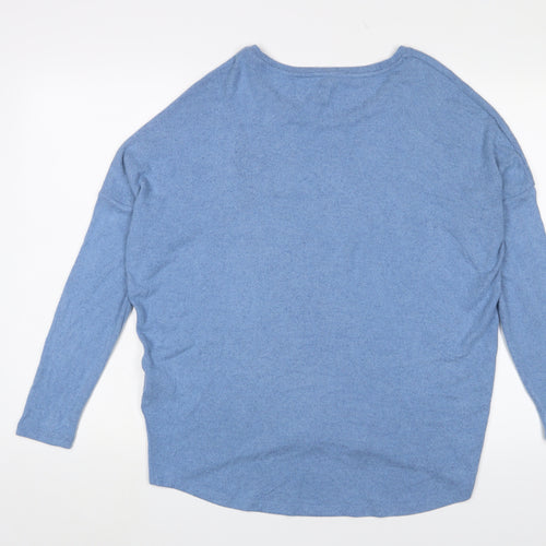 Soyaconcept Womens Blue Polyester Pullover Sweatshirt Size S Pullover