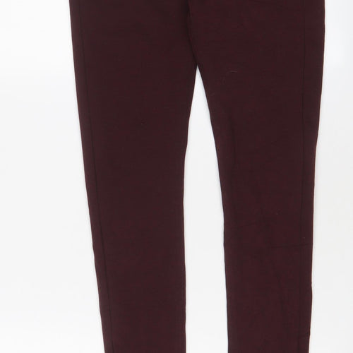 Denim & Co. Womens Red Cotton Skinny Jeans Size 8 L29 in Regular Zip