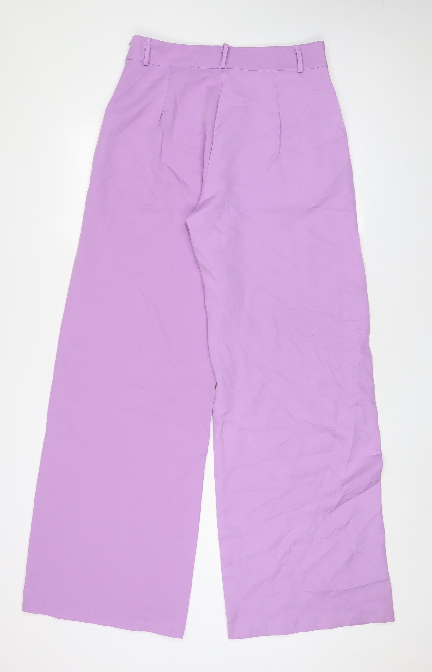 I SAW IT FIRST Womens Purple Polyester Windbreaker Trousers Size 12 L33 in Regular Zip