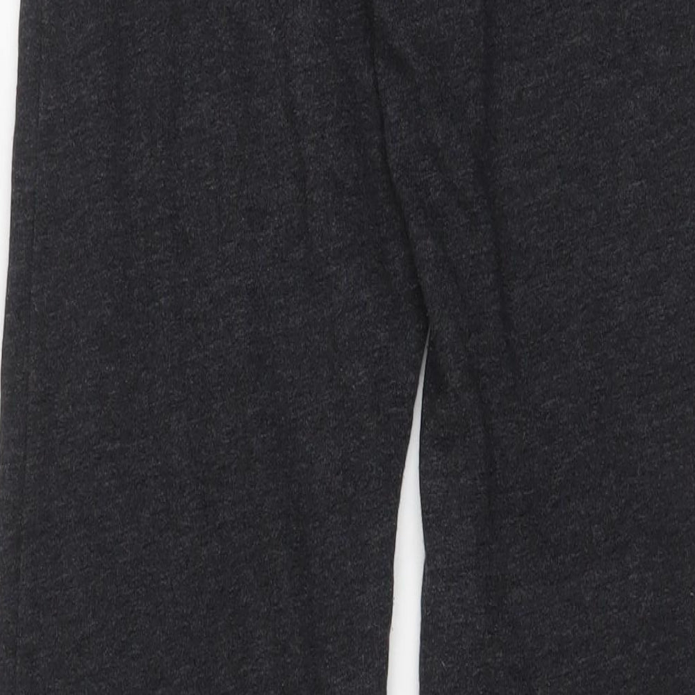 Hard Rock Womens Grey Cotton Jogger Trousers Size M L32 in Regular Drawstring - Logo, Embroidered