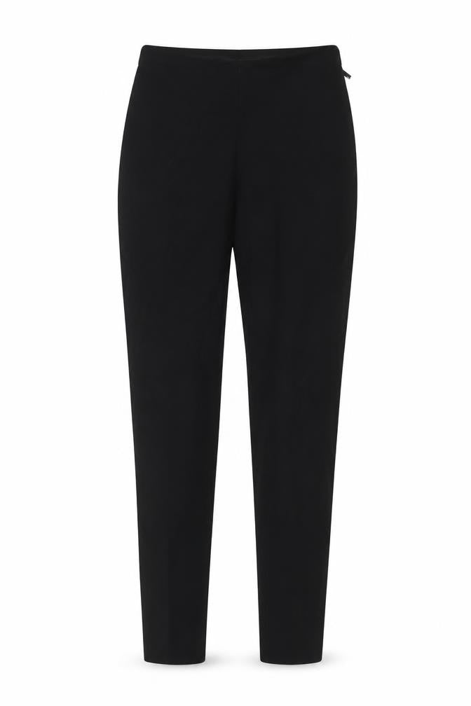 French Connection Womens Black Cotton Trousers Size 10 L28 in Regular Zip
