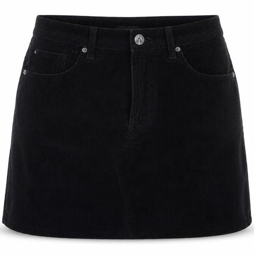 BDG Womens Black Cotton A-Line Skirt Size M Zip