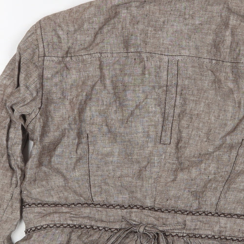 RJR.John Rocha Womens Brown Jacket Size 8 Button