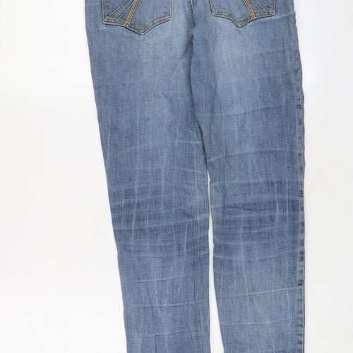 Lerose Womens Blue Cotton Skinny Jeans Size 8 L32 in Regular Zip