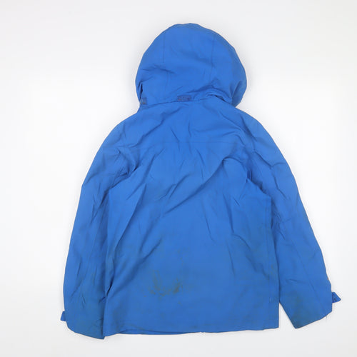 Karrimor Boys Blue Basic Coat Coat Size 13 Years Zip - Logo, Embroidered