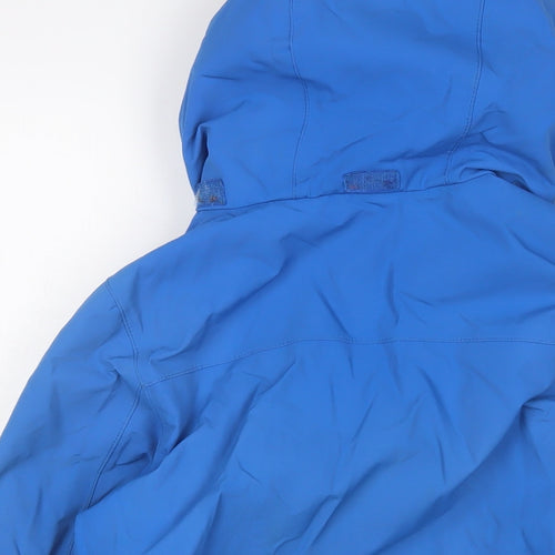 Karrimor Boys Blue Basic Coat Coat Size 13 Years Zip - Logo, Embroidered