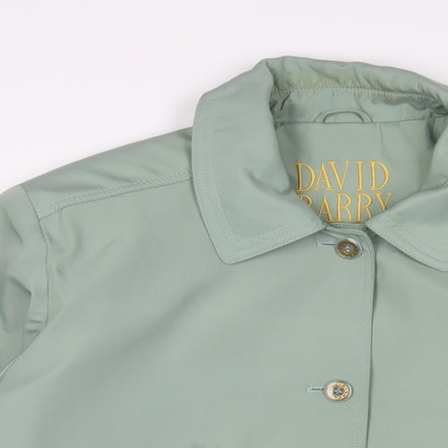 David Barry Womens Green Jacket Size 20 Button - Pockets