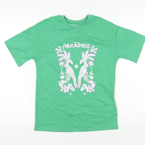 Green Marks and Spencer Girls' Graphic T-Shirt 11-12 Years