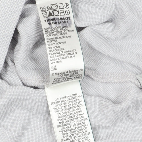 Marks & Spencer Grey Polo Shirt L Regular Fit