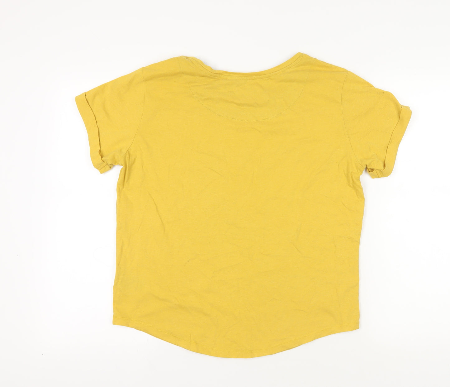 Next Yellow T-Shirt M Cotton Blend Casual