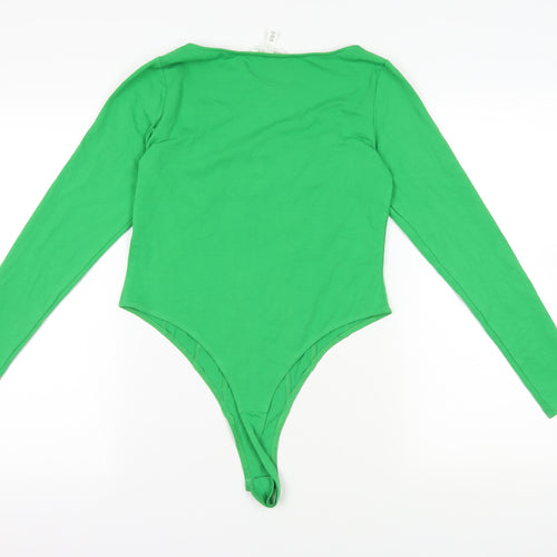 H&M Green Long Sleeve Bodysuit Size 12