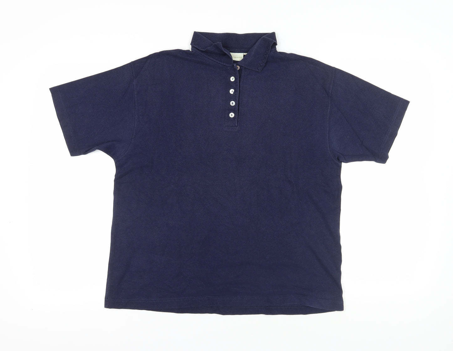 Holmewood Blue Polo Shirt L Cotton Casual