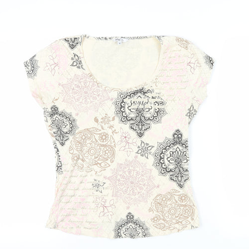 M&Co Multicoloured Floral Jersey T-Shirt, Size M