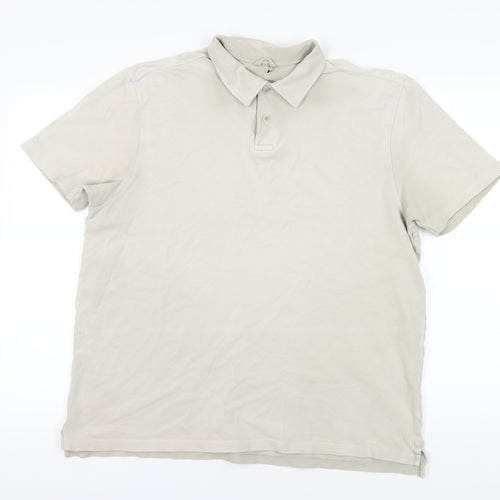 Marks and Spencer Beige Polo - Large, Short Sleeve