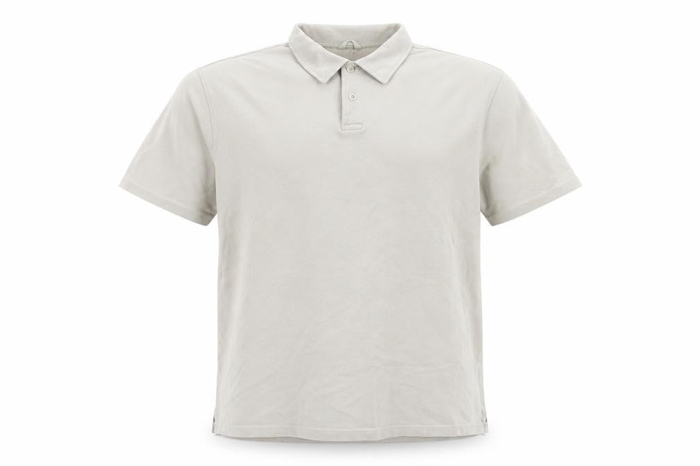 Front view of Marks & Spencer Beige Polo - Large, Short Sleeve