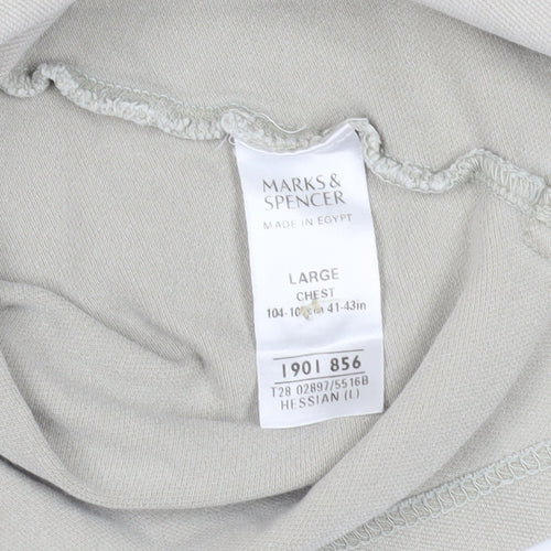 Marks and Spencer Beige Polo - Large, Short Sleeve