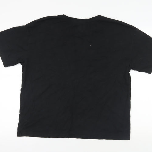 Next Black Cotton T-Shirt Size 12 Casual Wear