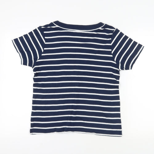 Alexara Blue Striped T-Shirt, Size 16, Casual, Women