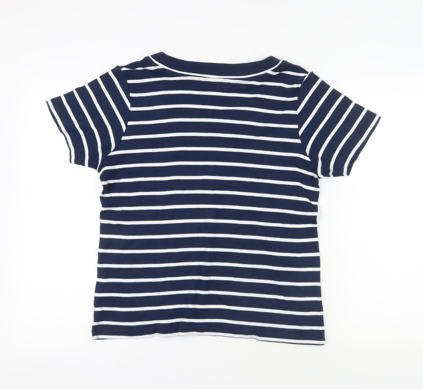 Alexara Blue Striped T-Shirt, Size 16, Casual, Women