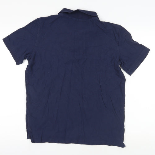 LIVERGY Blue Cotton Polo Shirt - Size L - Casual & Stylish