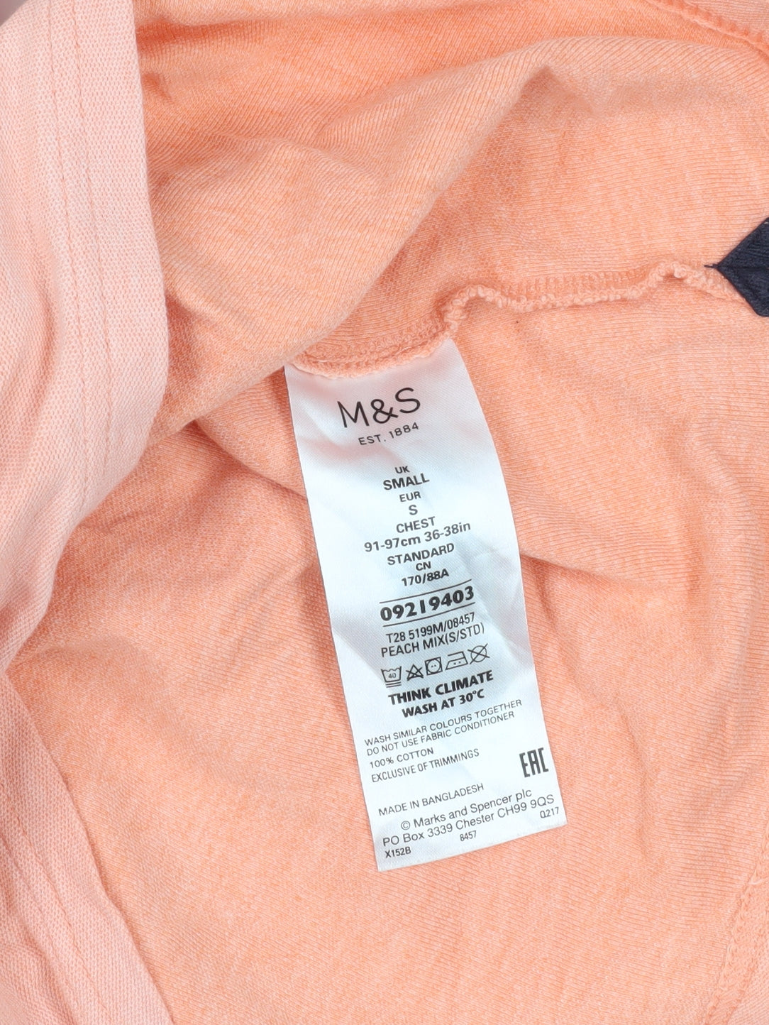 Marks and Spencer Pink Polo Shirt - Size S, Cotton