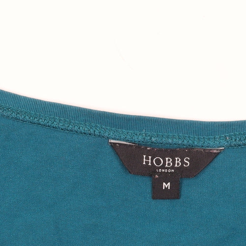 Hobbs Blue 3/4 Sleeve Cotton T-Shirt M