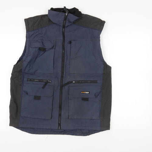 Fortress Blue Zipped Waistcoat M - Men's Bodywarmer
