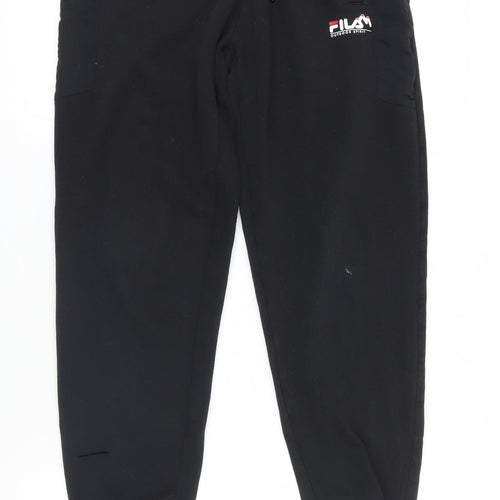 Fila Black Jogger Trousers, Size S, Casual Style