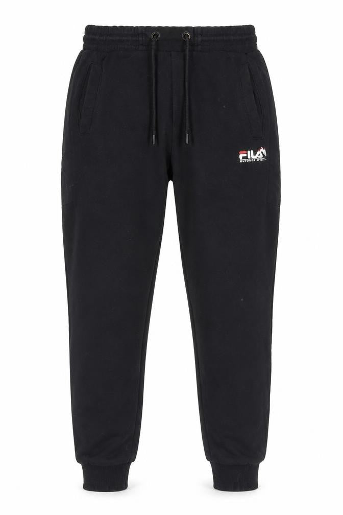 Front view of Fila Black Jogger Trousers, size S, Casual Style
