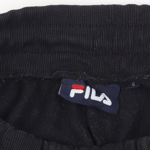 Fila Black Jogger Trousers, Size S, Casual Style