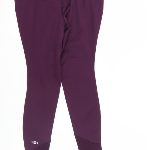 Kalenji Purple Compression Running Trousers, Size 10