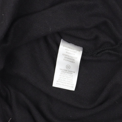 Cyrus Black 3/4 Sleeve Grommet T-Shirt, Size L