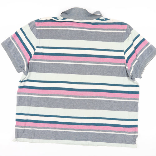 Maine New England 2XL Multicoloured Striped Polo Shirt