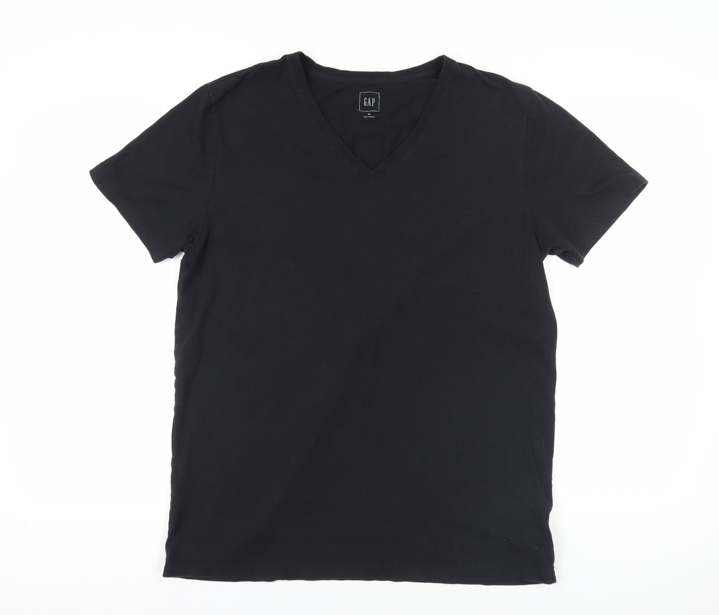 Gap Men's Black V-Neck T-Shirt XL