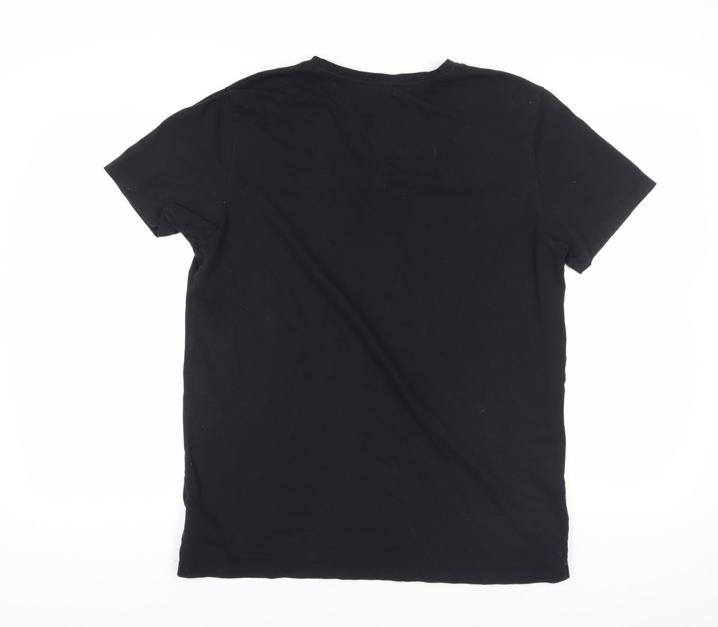 Gap Men's Black V-Neck T-Shirt XL