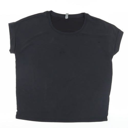 Culture Black Short Sleeve Basic T-Shirt - Size M